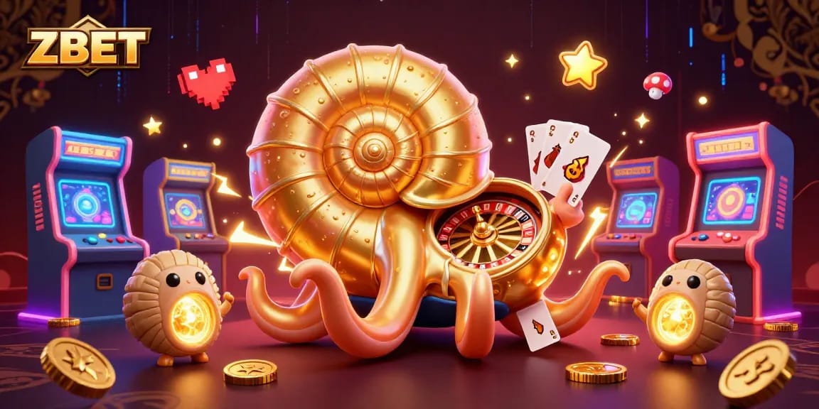 ZBET offers an exciting gaming experience with vibrant casino elements and dynamic characters.