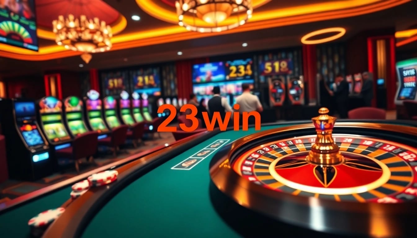 Experience the thrilling action of 23win with an engaging casino atmosphere full of excitement.