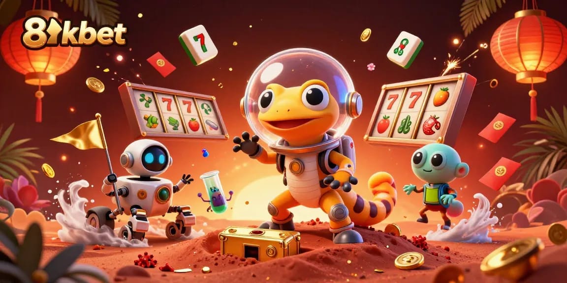 Experience excitement with 8kbet as the Martian gecko discovers a hidden casino on Mars.