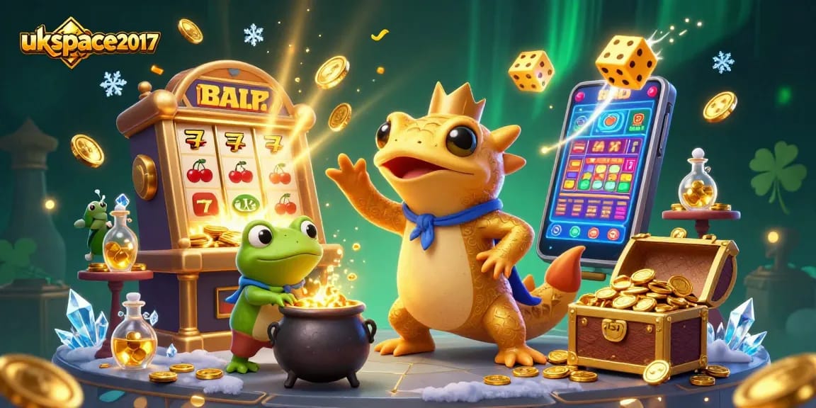 Experience the magic of ukspace2017, where a golden alchemist creates wealth in a vibrant casino scene.