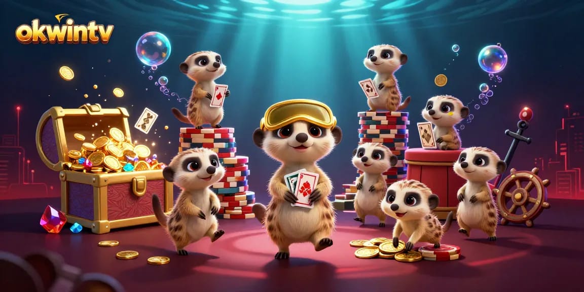 Engage with okwintv's vibrant meerkat casino scene, featuring dynamic gaming elements and lively interactions.