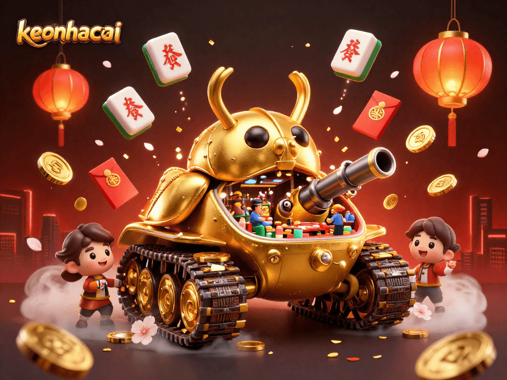 Engage with keonhacai's 3D Casino Beetle Tank revealing a vibrant mini casino scene.