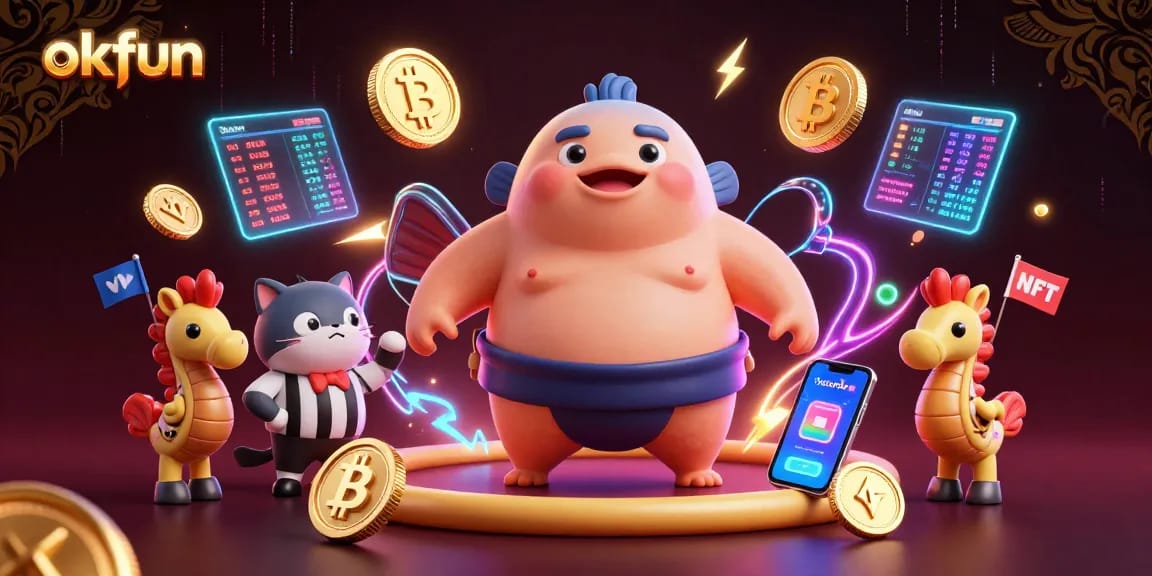Engage with the exciting world of okfun, showcasing vibrant casino elements in a lively underwater scene.