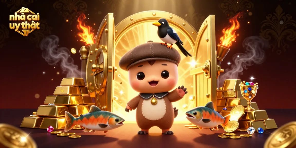 Experience thrilling gameplay at nhà cái uy tín with colorful treasures and vibrant gaming elements.