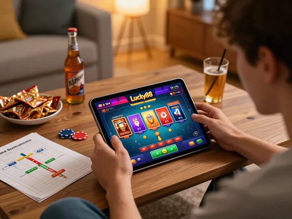 Engaging gameplay on Lucky88 app enhances online gambling experience with vibrant interface.