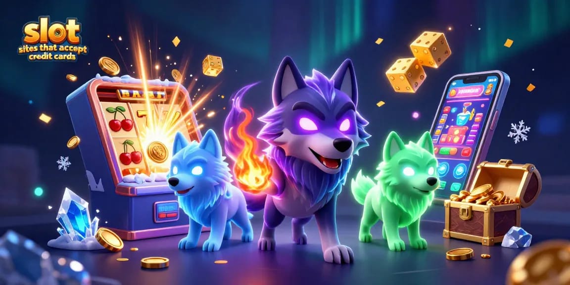Experience thrilling gameplay at slot sites that accept credit cards with dynamic slot machines and vibrant game elements.