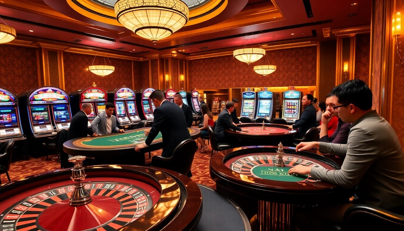 Players experiencing the excitement of fun 88 at a vibrant casino table.