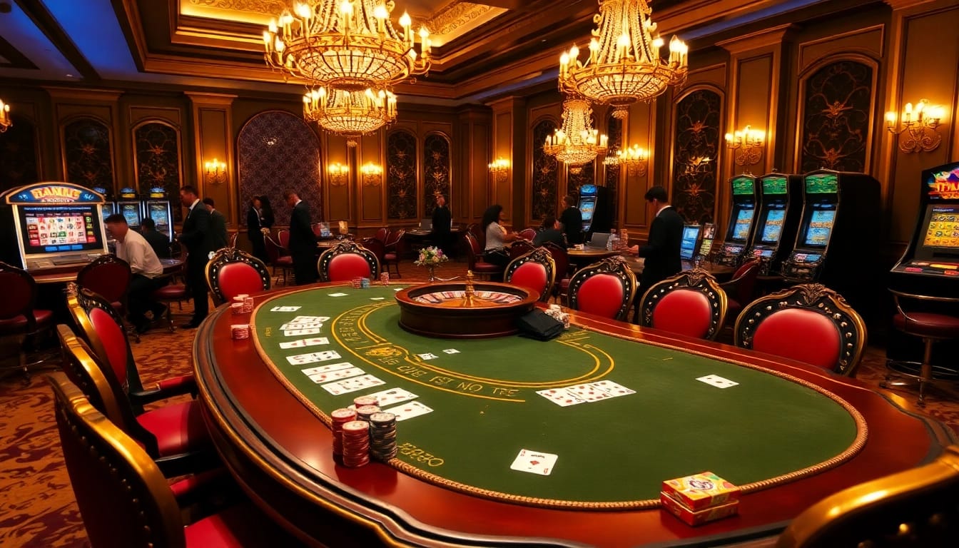 Participate in high-stakes poker at https://e2bett.dev with vibrant chips and a luxurious table setting.