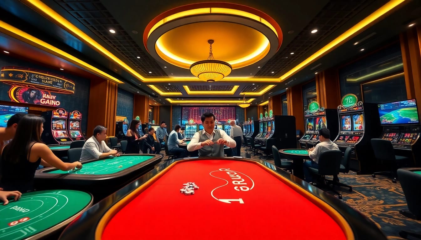 Exciting 98win online casino experience with players engaged in Baccarat and Slot games.