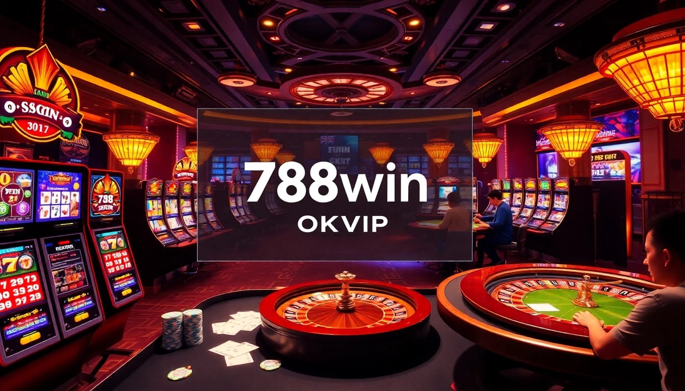 Experience the thrill of online gambling with 78win okvip, showcasing exciting casino games and vibrant visuals.