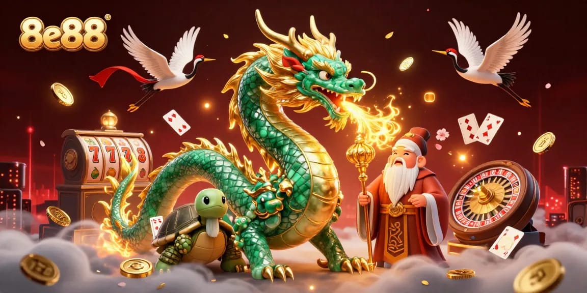 Engage with thrilling games at 8e88, featuring dynamic casino elements and vibrant characters.