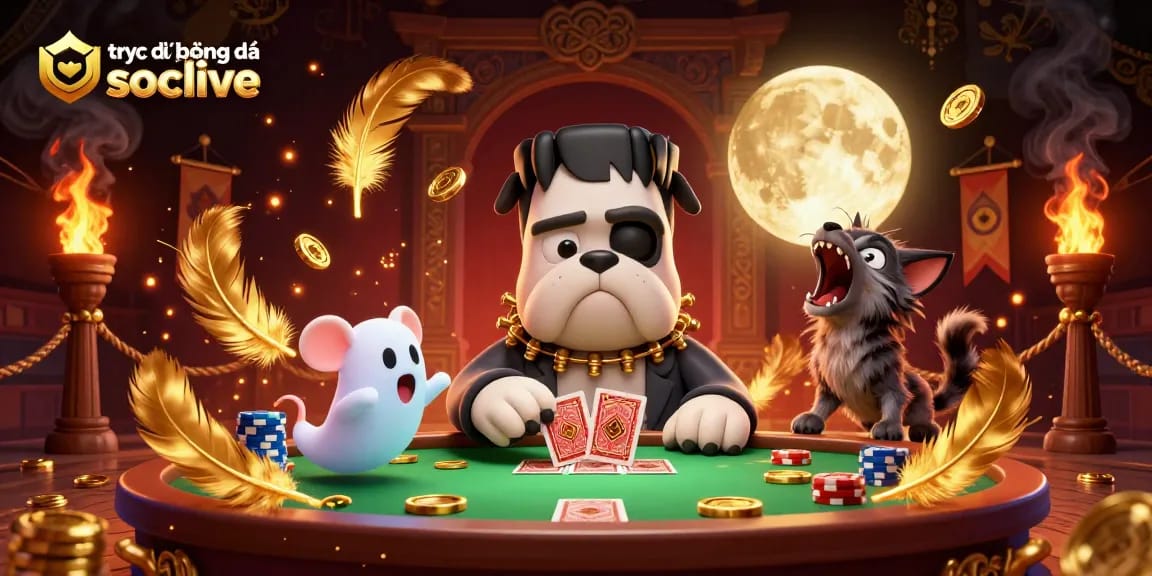 Enjoy trực tiếp bóng đá socolive with vibrant visuals and engaging characters in a casino atmosphere.
