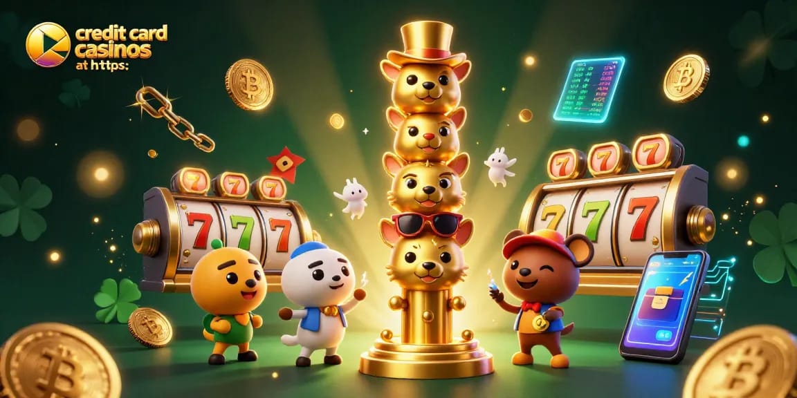 Explore engaging gameplay at credit card casinos at https: with vibrant 3D elements surrounding a totem pole.