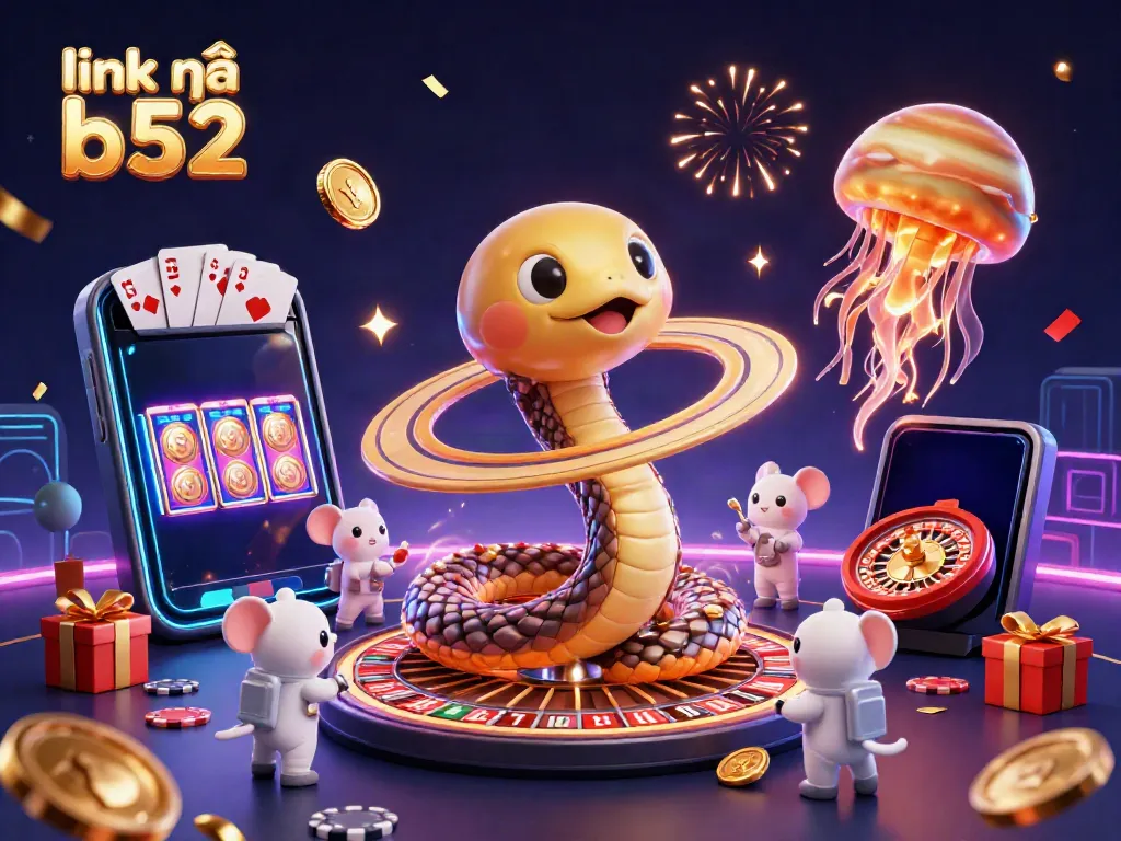 Place bets dynamically with link vào b52 in this vibrant 3D casino scene featuring engaging elements.