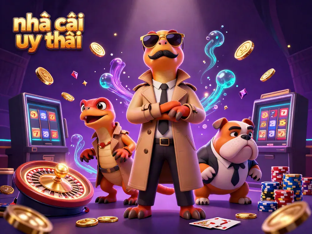Experience the thrill of nhà cái uy tín with playful raptor characters and captivating casino elements.