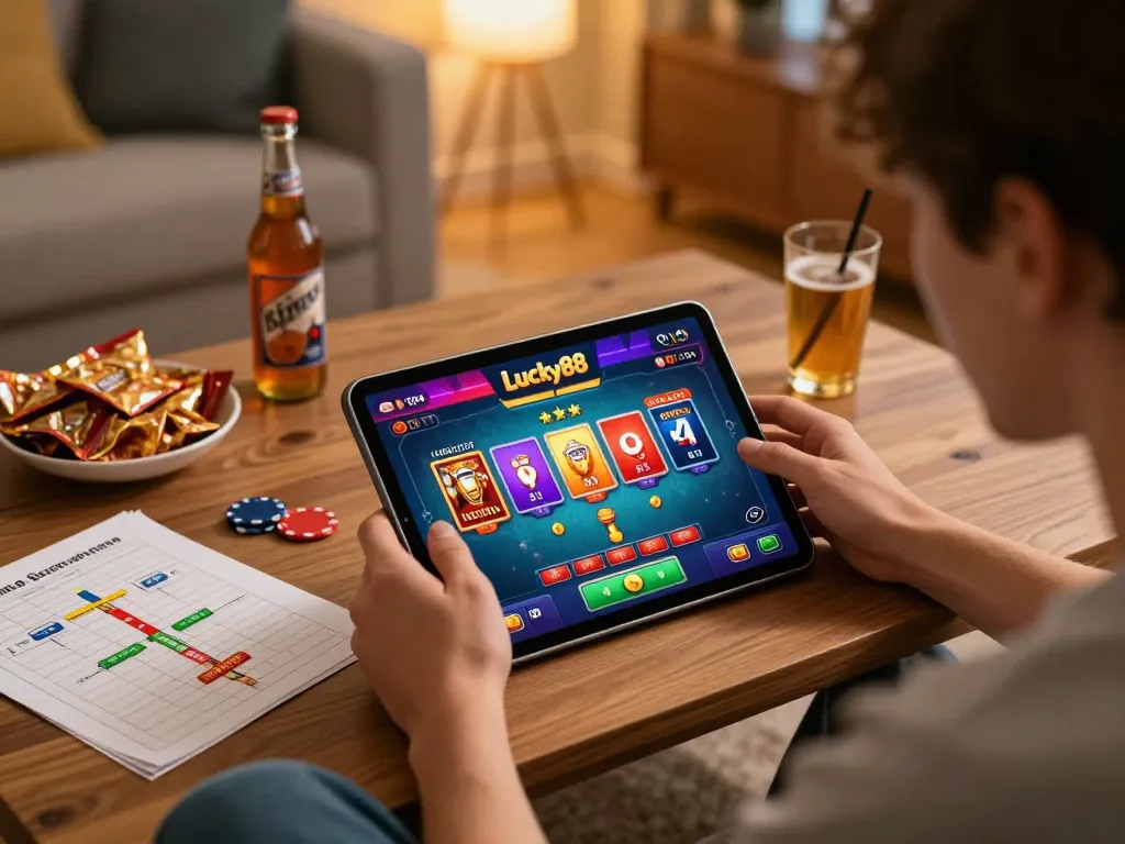 Engaging gameplay on Lucky88 app enhances online gambling experience with vibrant interface.