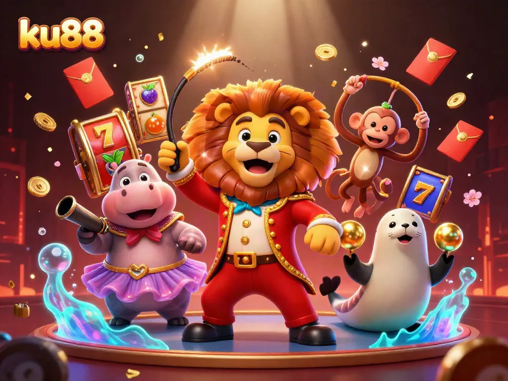 Experience exciting gaming at ku88 with dynamic casino characters and vibrant visuals.