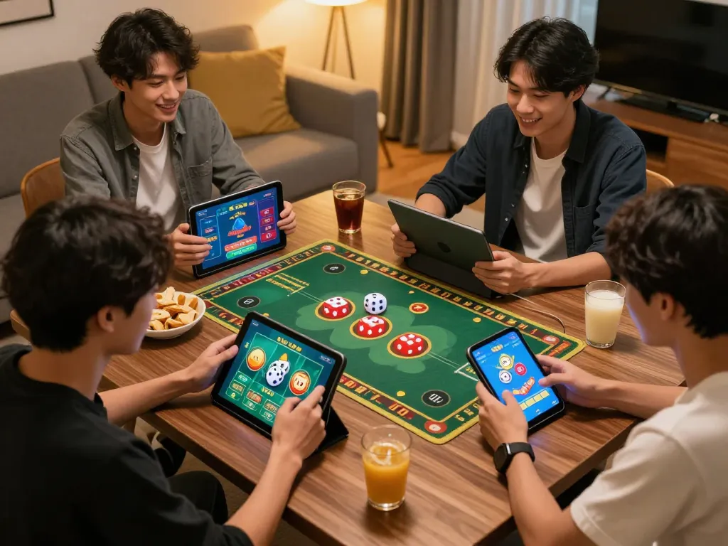Players engaging in Tài Xỉu online gaming session at taixiuonlinego, showcasing excitement and strategy.