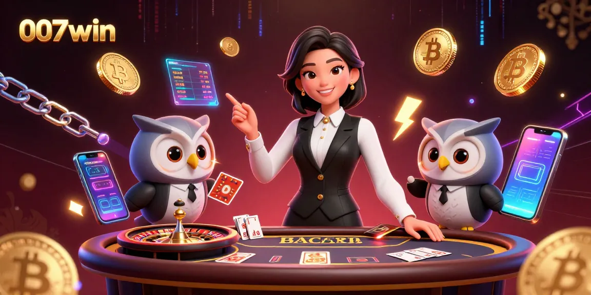 Engage in thrilling baccarat with 007win's elegant dealers and vibrant casino atmosphere.