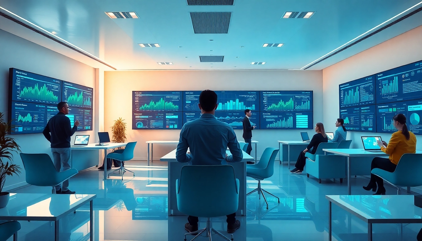 Visual representation of 快连官网's advanced global network acceleration services in a modern office.