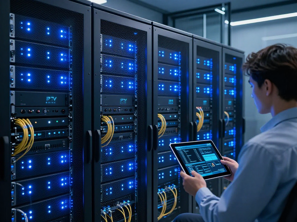 IPTV UK solutions offered by a modern cloud computing data centre with advanced technology.
